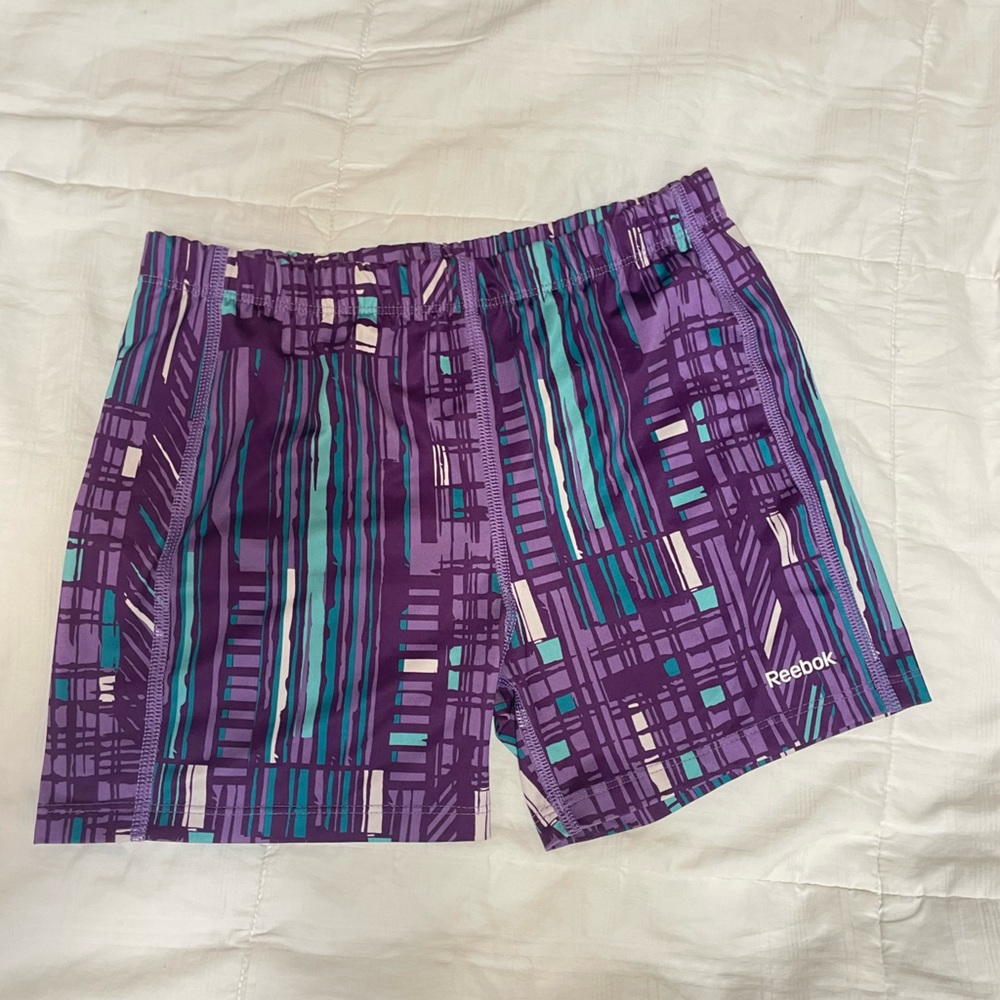 Purple Reebok Spandex Shorts